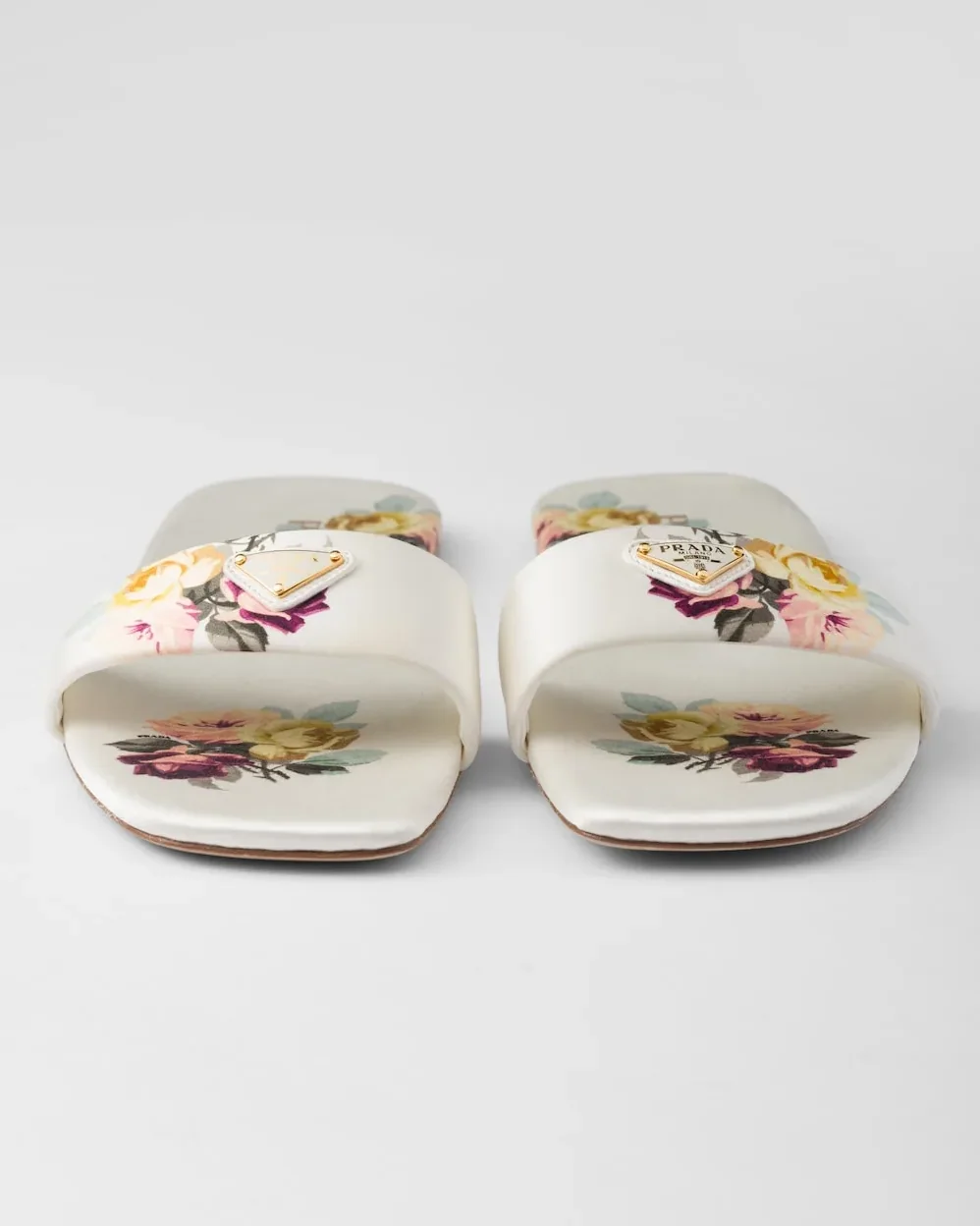 Prada Printed Satin Slides White 1XX355_3LPE_F0627_F_D005