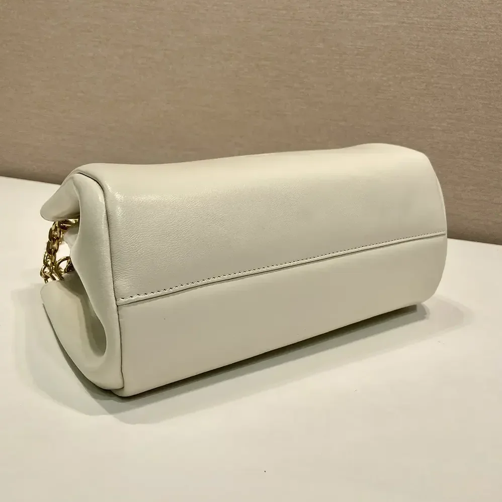 Prada Tumulte Small Nappa Leather Bag for Women in White