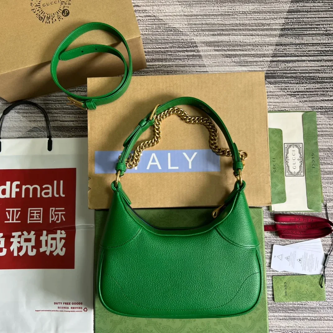 Gucci Aphrodite Small Shoulder Bag Green /