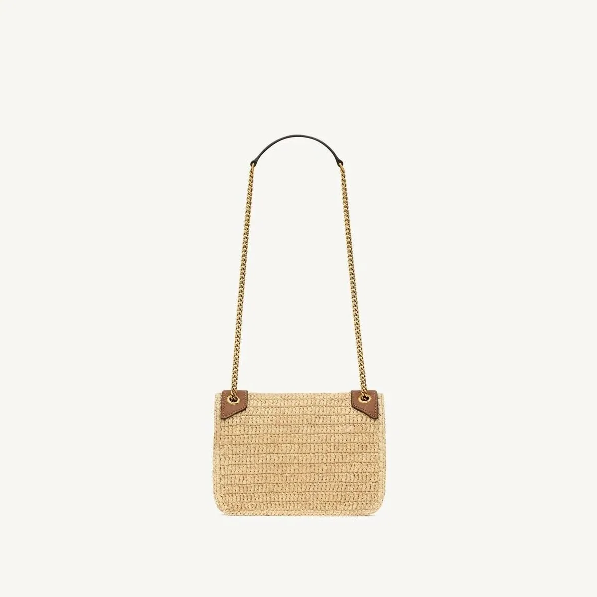 Saint Laurent Niki Mini Shoulder Bag in Natural Raffia Gold Hardware Saint Laurent Niki Mini Shoulder Bag in Natural Raffia Gold Hardware