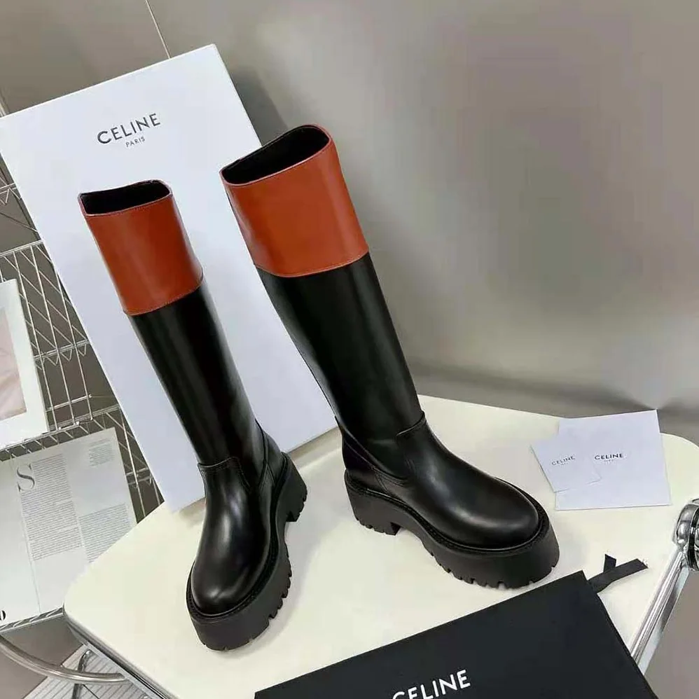 Celine Bulky High Boot in Calfskin for Women Celine Bulky High Boot in Calfskin for Women