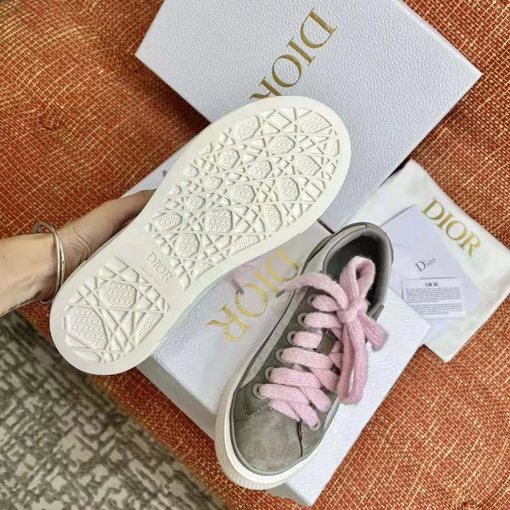Dior B33 Sneaker Gray and White Dior Oblique Jacquard and Gray Suede for Men Dior B33 Sneaker Gray and White Dior Oblique Jacquard and Gray Suede for Men