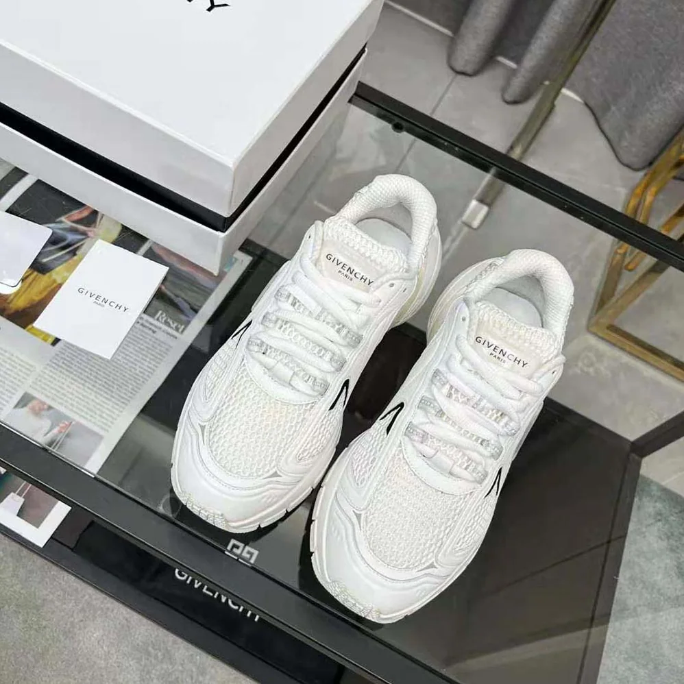 Givenchy TK-MX Runner Sneakers in Mesh for Unisex in White Givenchy TK-MX Runner Sneakers in Mesh for Unisex in White