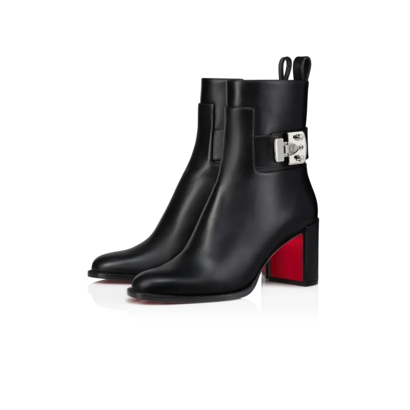 Christian Louboutin Booty Lock Low Boots Black