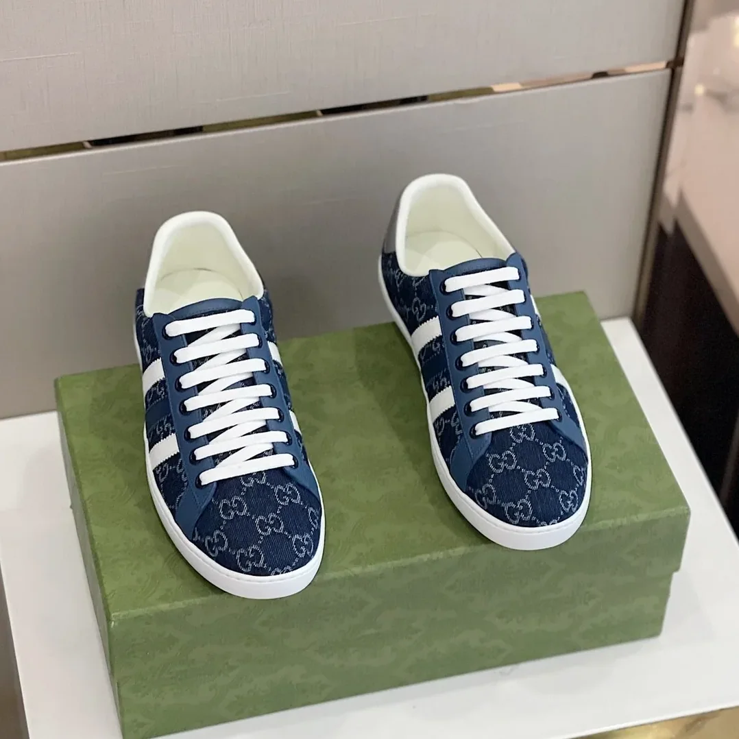 Gucci x Adidas GG Sneakers Blue for Men