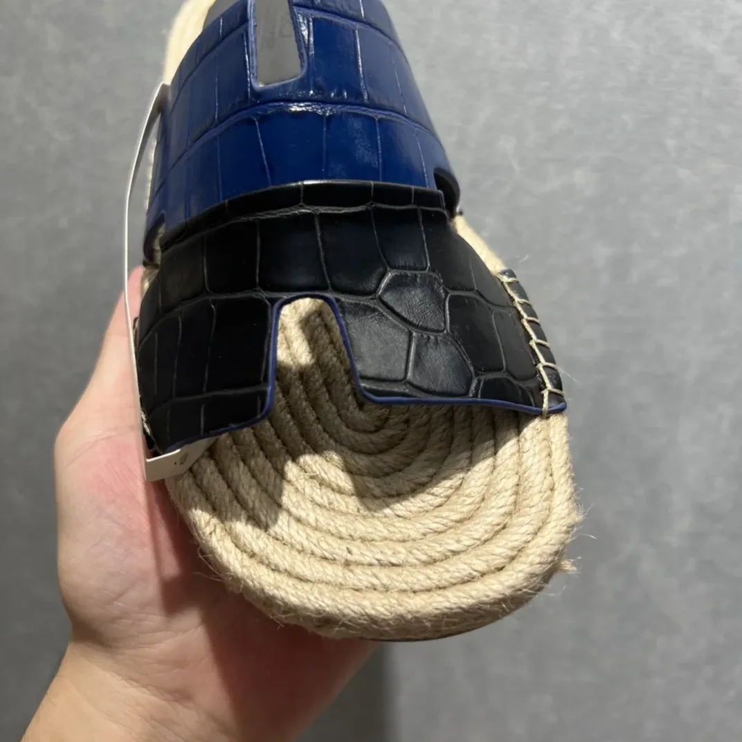 Hermes Old Espadrilles Black And Blue Hermes Old Espadrilles Black And Blue