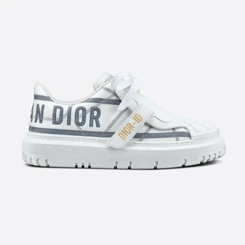 Dior Dior-id Sneaker White and French Blue Technical Fabric for Women Dior Dior-id Sneaker White and French Blue Technical Fabric for Women