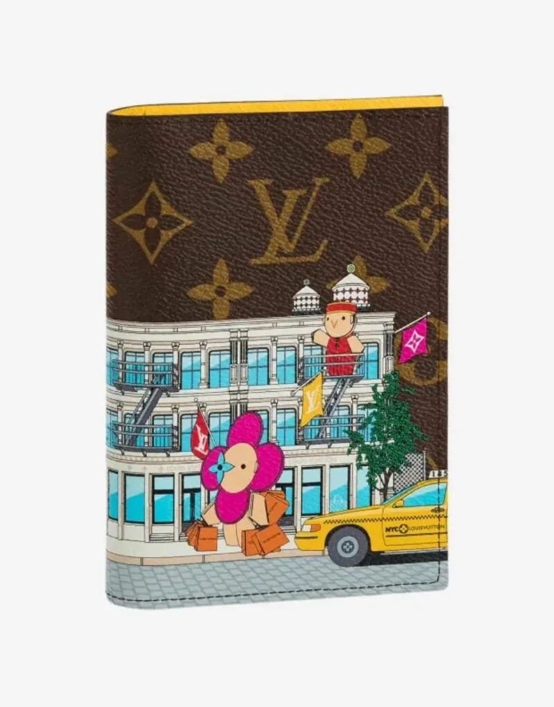 Louis Vuitton Vivienne Passport Cover Monogram Yellow 5.5Inches/