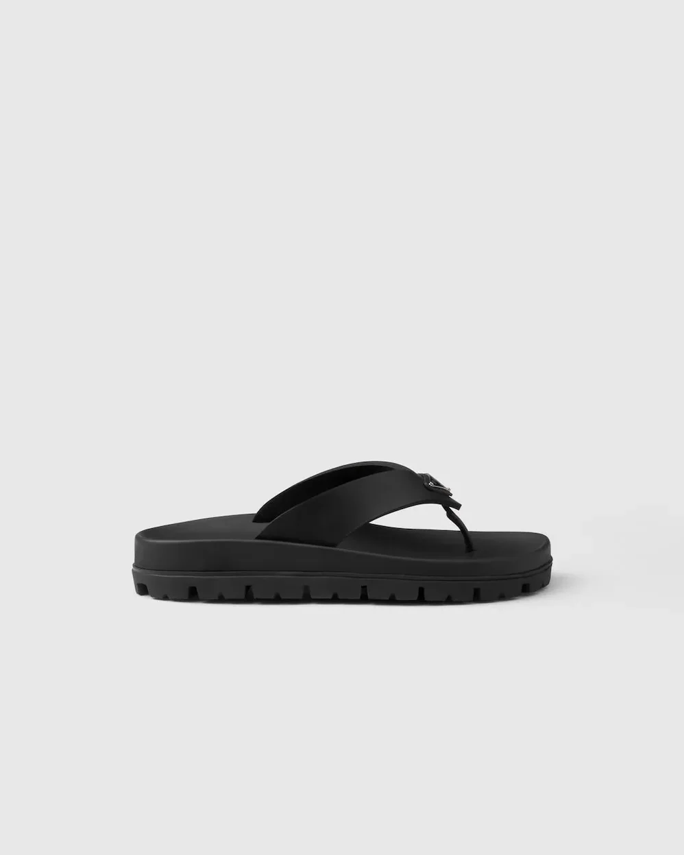 Prada Rubber Thong Sandals Black 1Y420N_3LKK_F0002_F_020 Prada Rubber Thong Sandals Black 1Y420N_3LKK_F0002_F_020