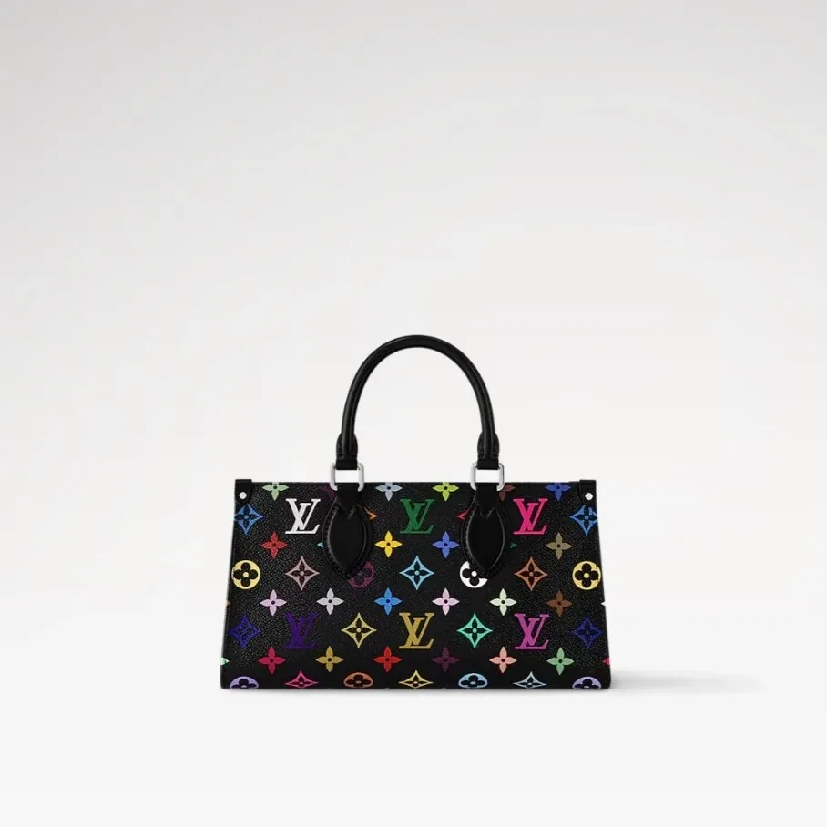 Louis Vuitton LV x TM OnTheGo East West Chain Tote Bag in Multicolore Black Louis Vuitton LV x TM OnTheGo East West Chain Tote Bag in Multicolore Black