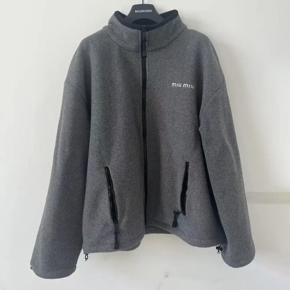 Miu Miu Fleece sweatshirt for Women in Grey