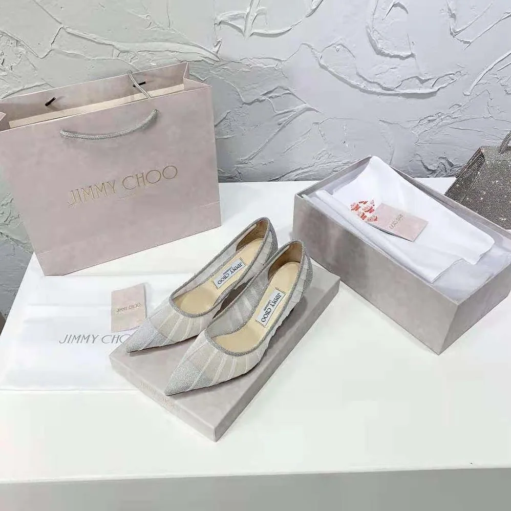 Jimmy Choo Love 65 Metallic Silver Glitter Fabric Pumps for Women Jimmy Choo Love 65 Metallic Silver Glitter Fabric Pumps for Women