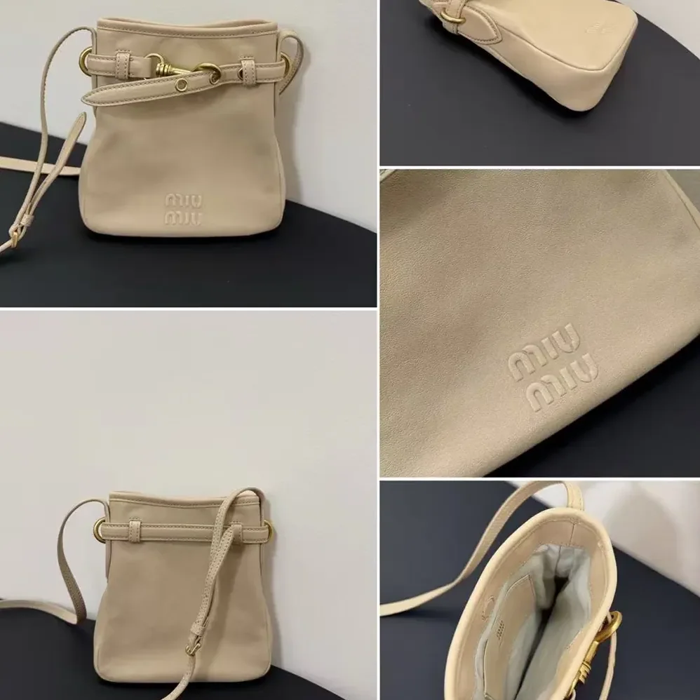 Miu Miu Nappa Leather Pouch for Women in Cord Miu Miu Nappa Leather Pouch for Women in Cord