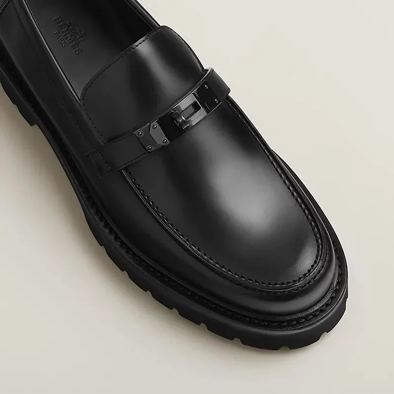 Hermes Icone Loafers Noir Hermes Icone Loafers Noir