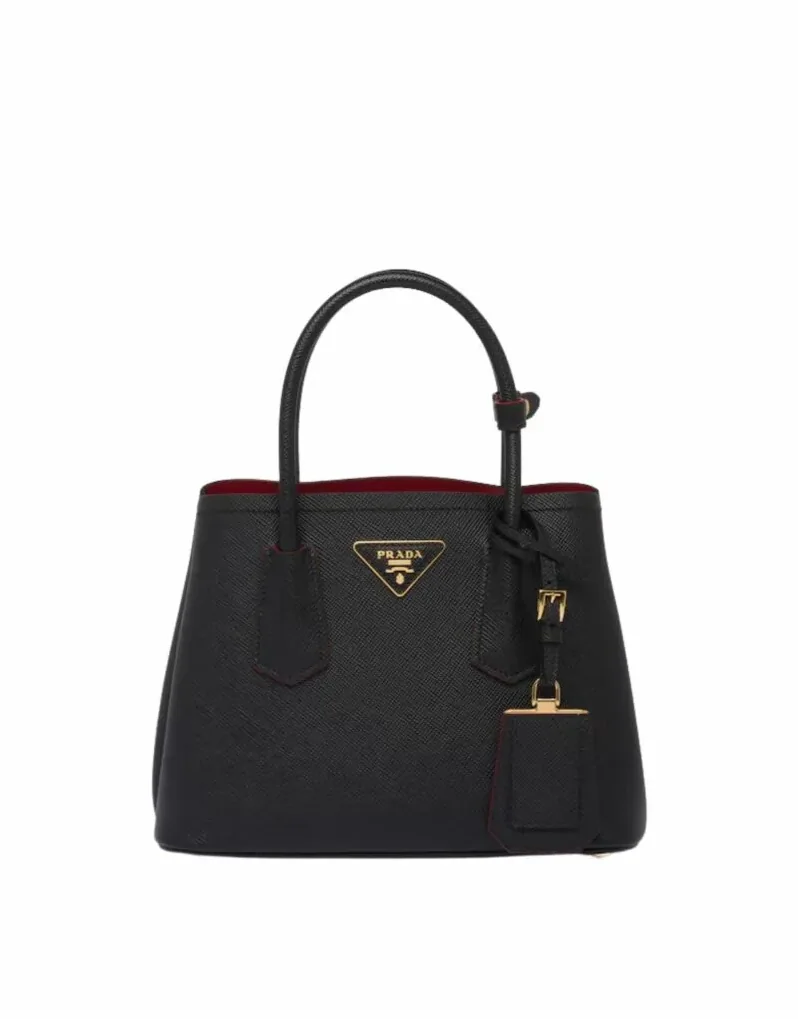 Prada Double Saffiano Mini Bag Black Prada Double Saffiano Mini Bag Black
