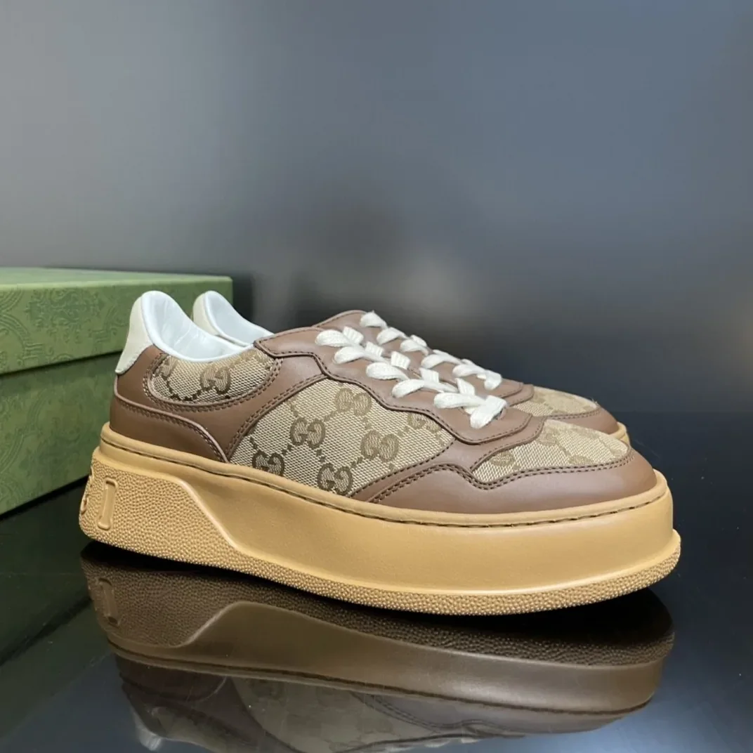 Gucci GG Sneaker Brown And Beige for Women Gucci GG Sneaker Brown And Beige for Women