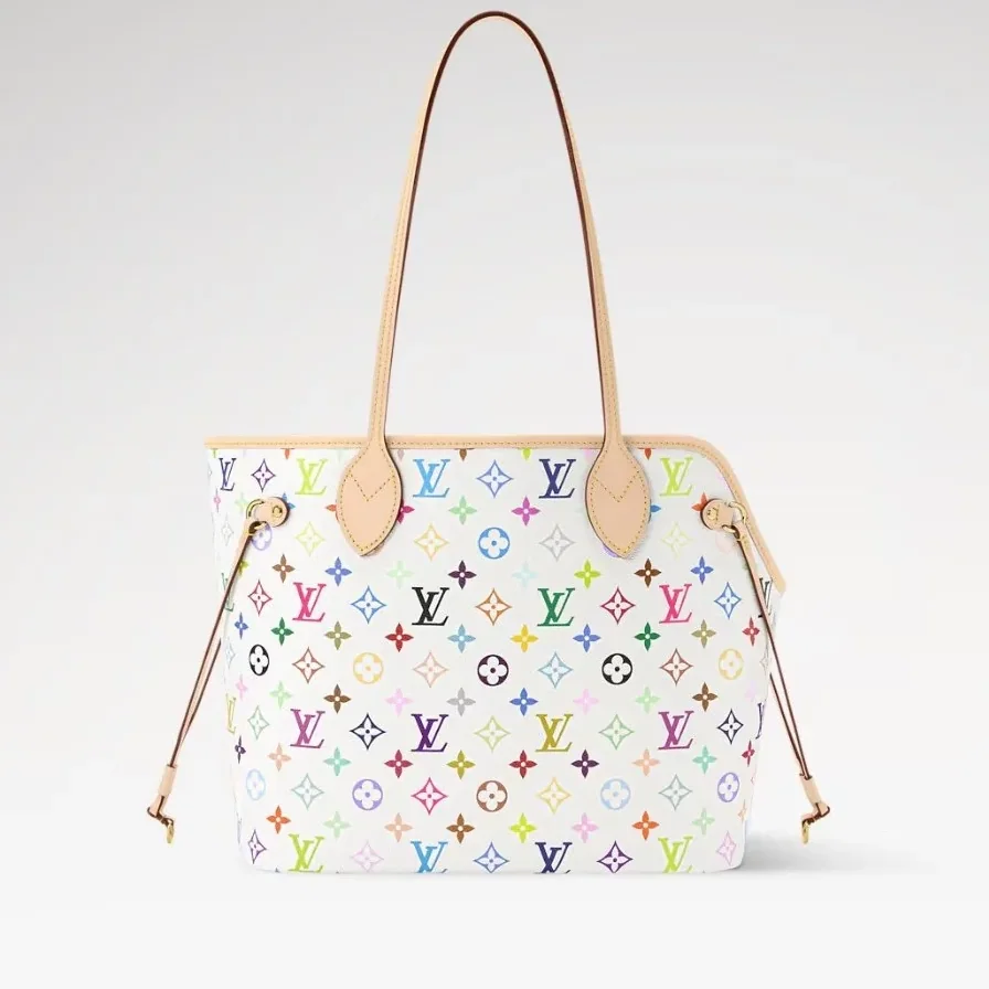 Louis Vuitton LV x TM Neverwoof Tote Bag in Multicolored Gold Hardware
