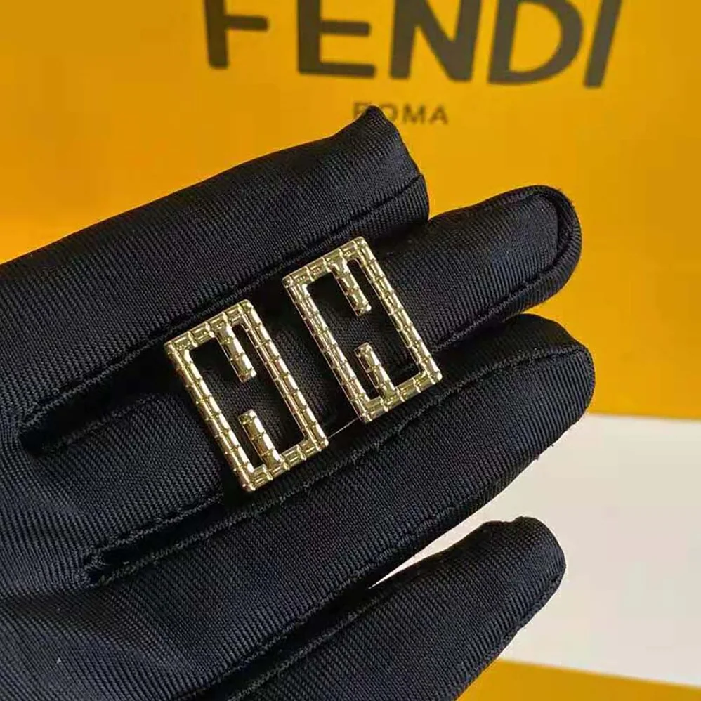 Fendi Baguette Gold for Women in color Earrings Fendi Baguette Gold for Women in color Earrings