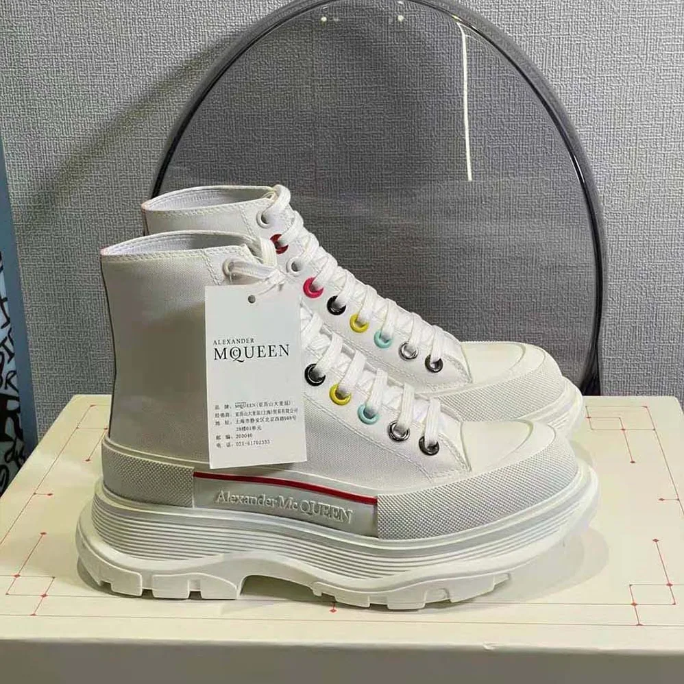 Alexander Mcqueen Tread Slick Boot Featuring Multicolour Eyelet Detailing for Women