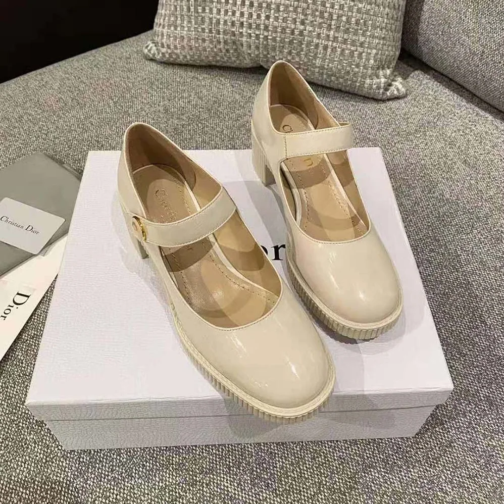 Dior D-Doll Pump White Shiny Calfskin for Women