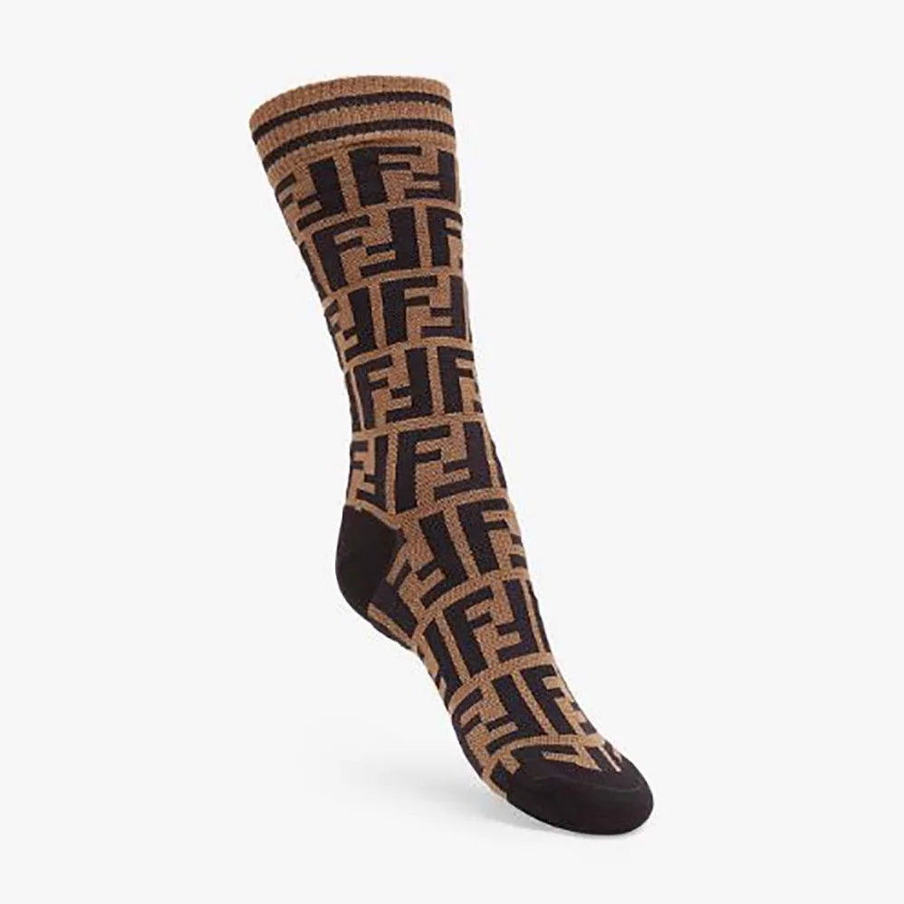 Fendi Multicolor Terrycloth Socks-FXZ539A5NRF0QE1 for Women
