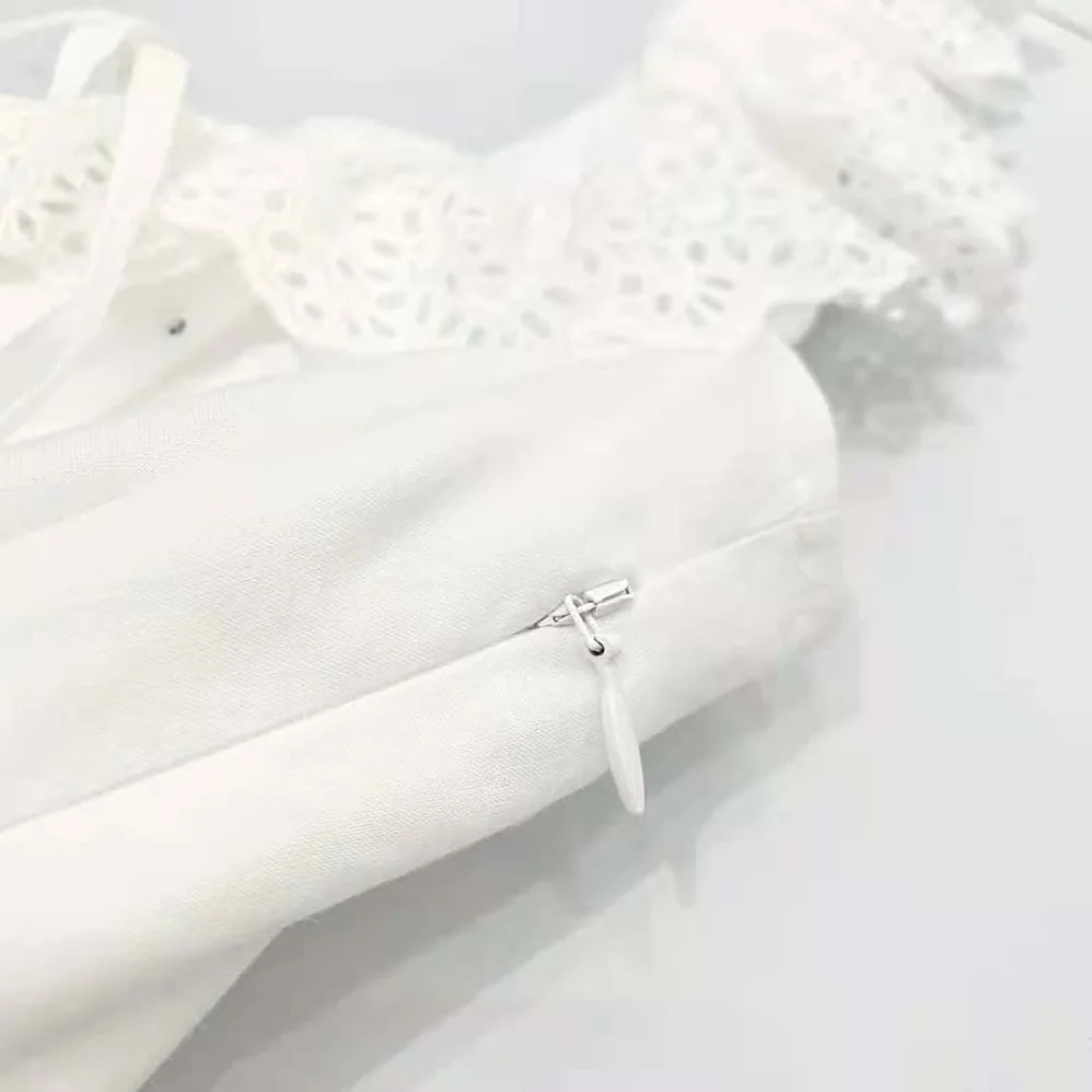 Celine Prairie Dress in Cotton Percale for Women Celine Prairie Dress in Cotton Percale for Women