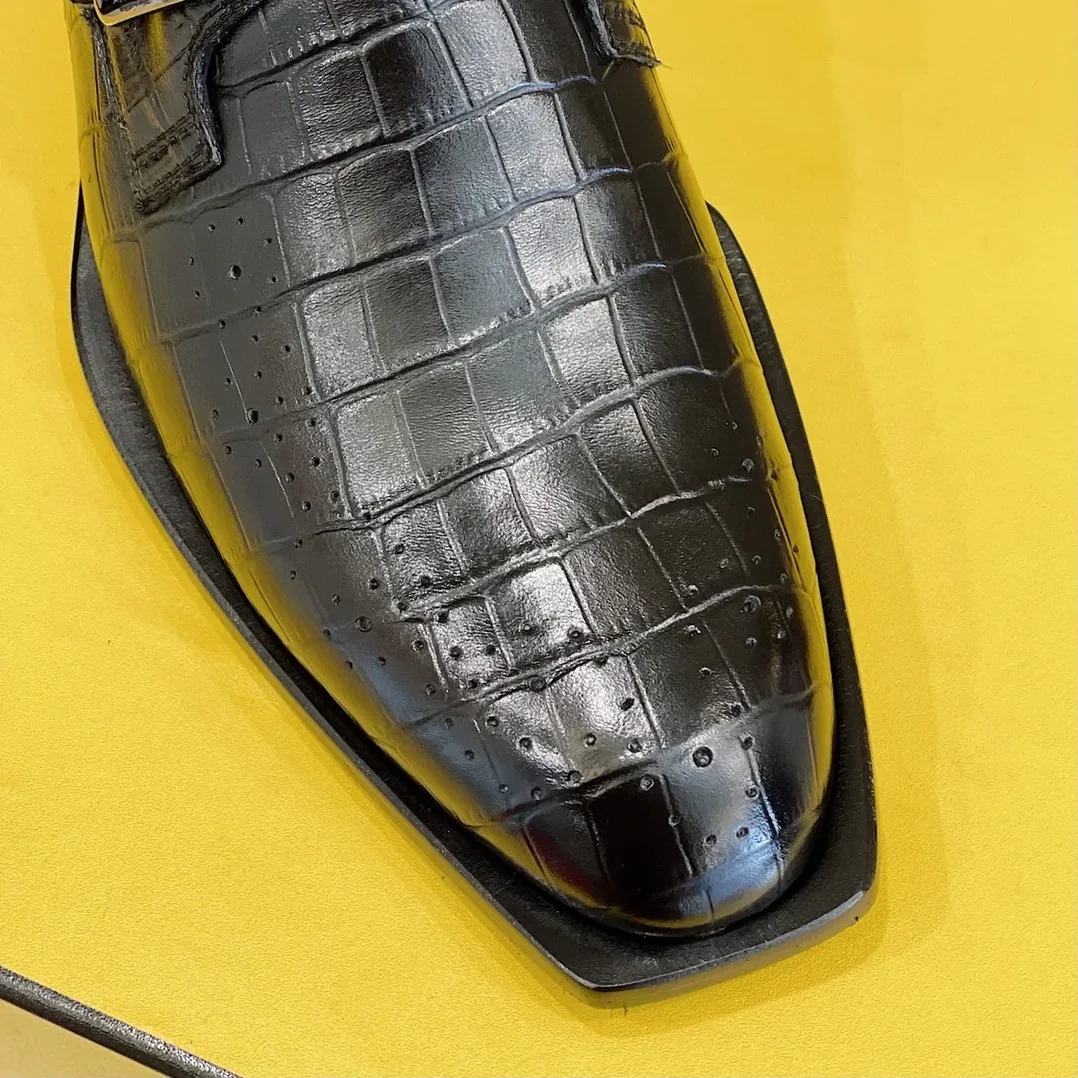 Fendi Force Monk Strap Shoes Black Fendi Force Monk Strap Shoes Black