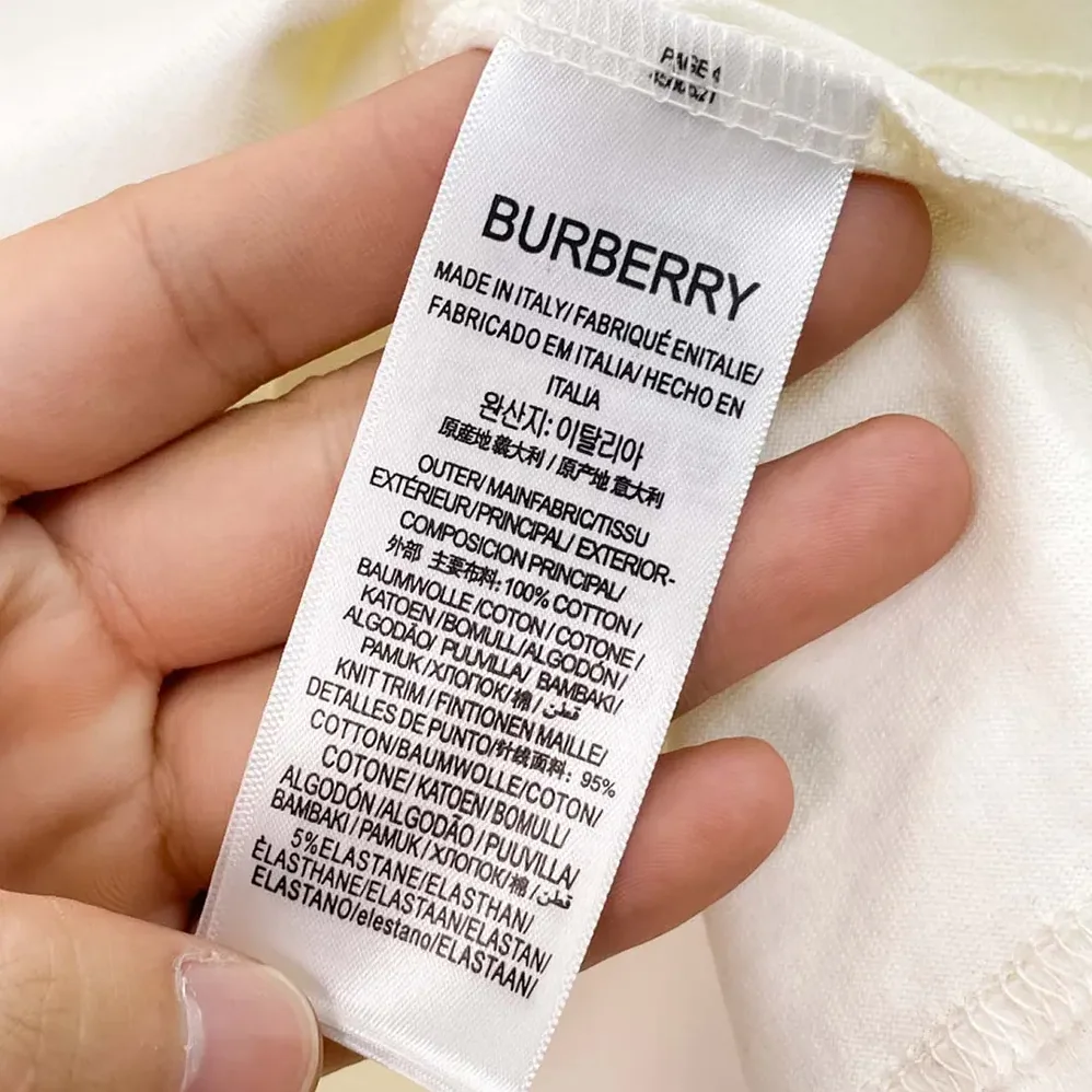 Burberry Check Knight Stamp Cotton T-shirt for Women in White Burberry Check Knight Stamp Cotton T-shirt for Women in White