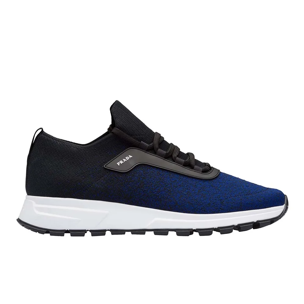 Prada PRAX 01 Knit Fabric Sneakers for Men in Navy Prada PRAX 01 Knit Fabric Sneakers for Men in Navy