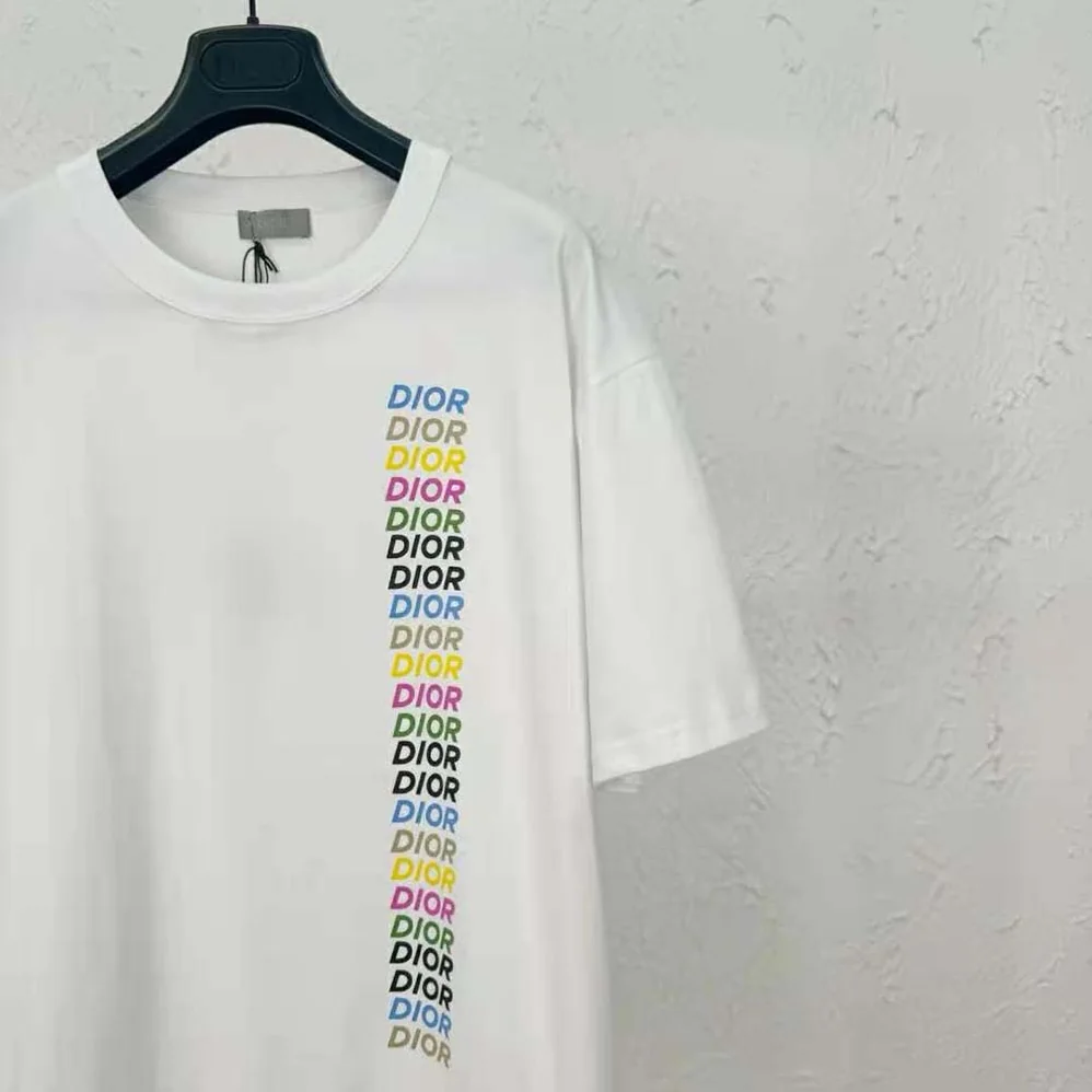Dior Relaxed-fit T-shirt White Slub Organic Cotton Jersey for Men