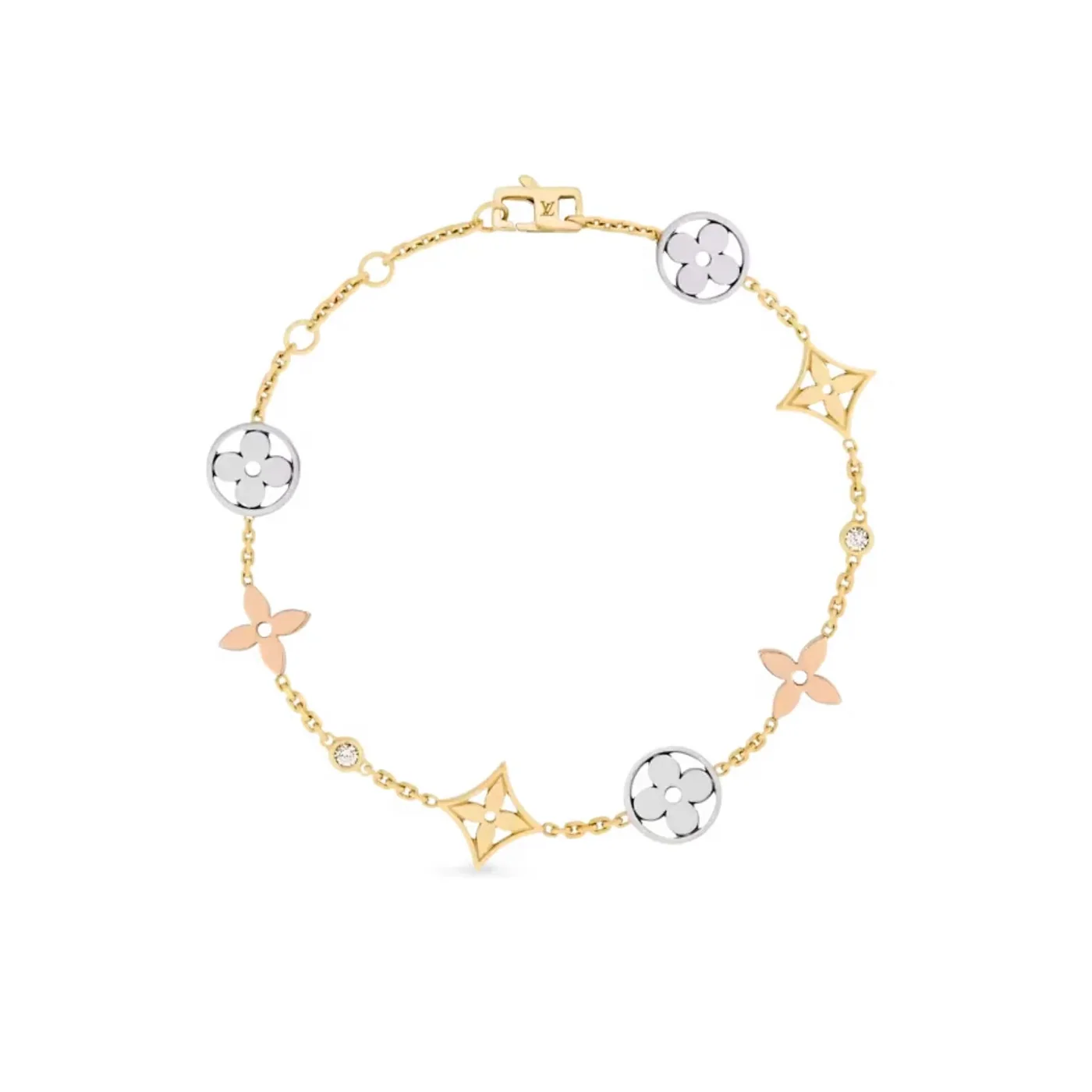 Louis Vuitton Idylle Blossom Bracelet, 3 Golds And Diamonds Louis Vuitton Idylle Blossom Bracelet, 3 Golds And Diamonds