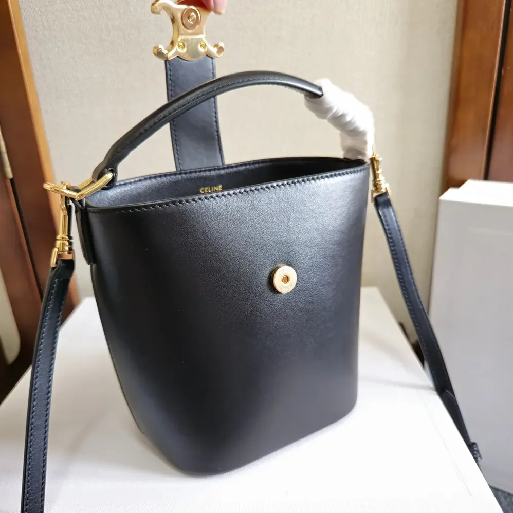 Celine Small Bucket Louise in Smooth Calfskin for Women in Black Celine Small Bucket Louise in Smooth Calfskin for Women in Black