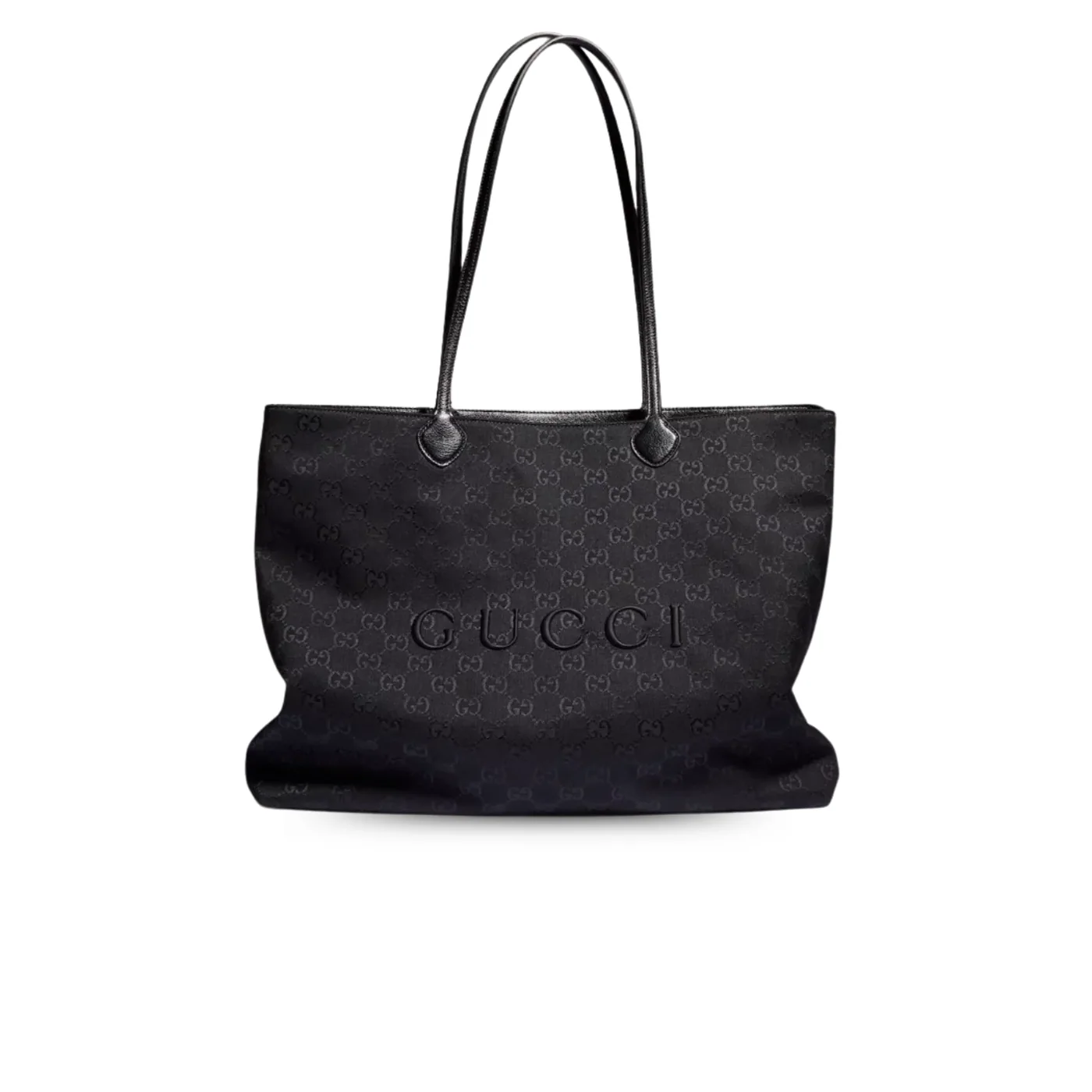 Gucci NY Large Tote Bag / Grey/ Black Gold Hardware A00B4R FAGNG 1000