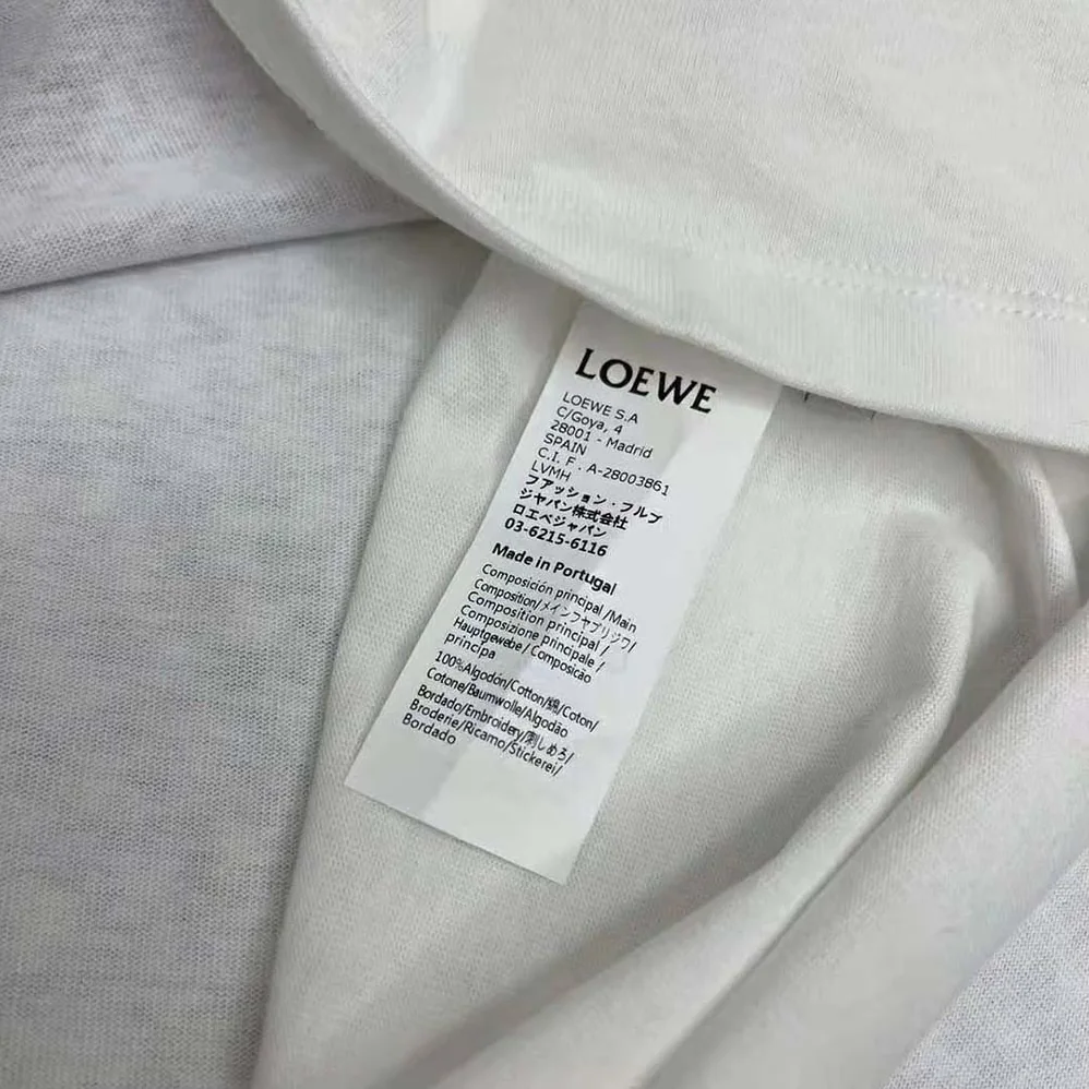 Loewe Soap T-shirt in Cotton for Women in White Loewe Soap T-shirt in Cotton for Women in White