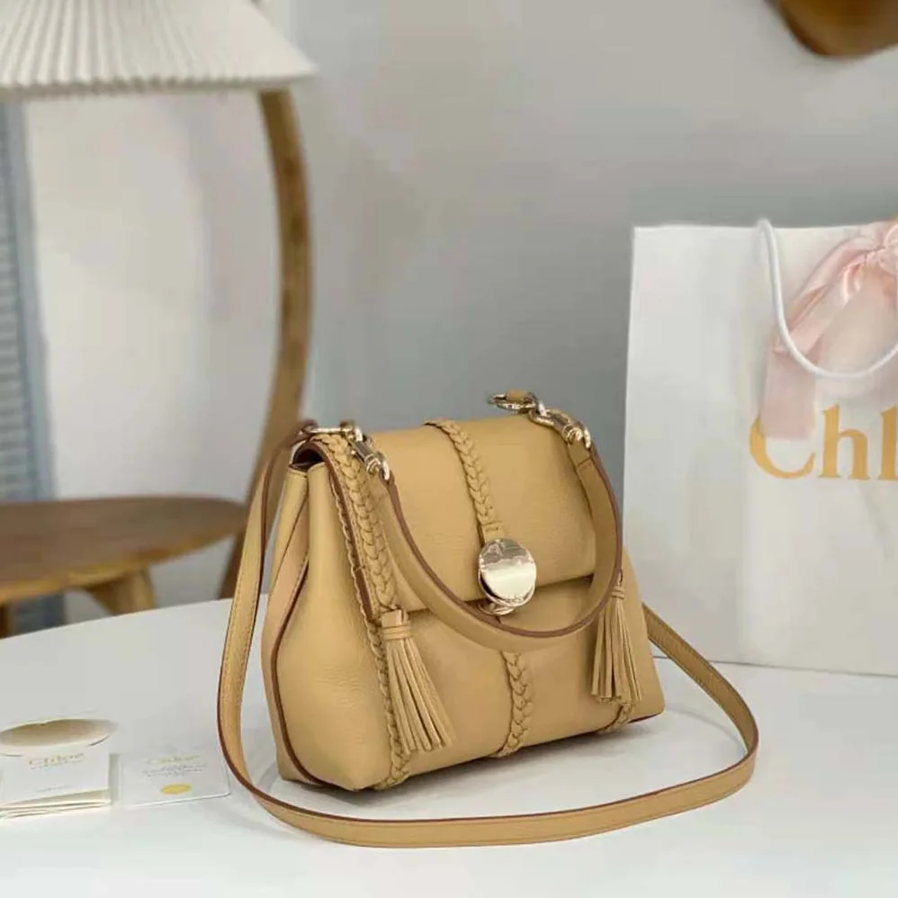 Chloe Penelope Small Soft Shoulder Bag for Women in Sandy Chloe Penelope Small Soft Shoulder Bag for Women in Sandy