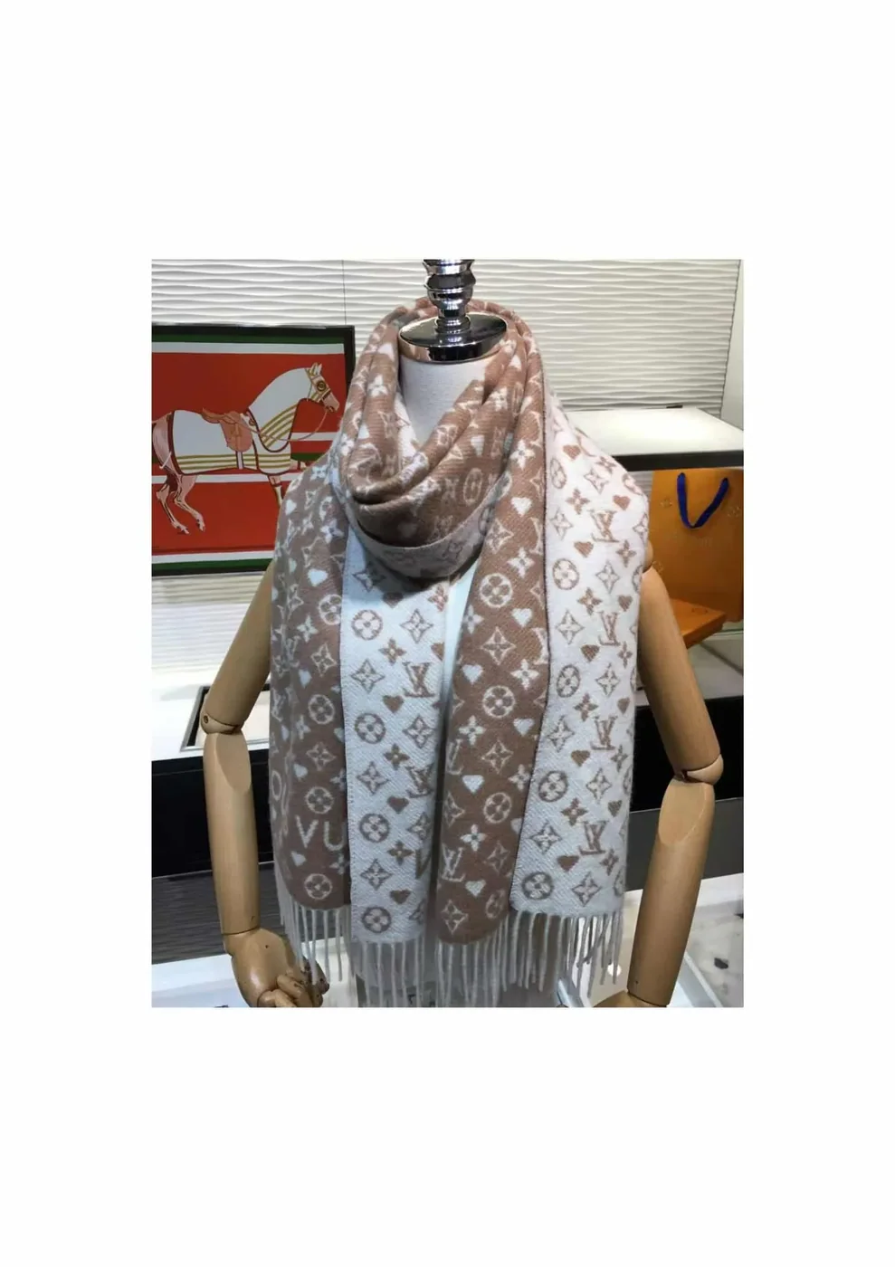 Louis Vuitton Game On Scarf Brown Louis Vuitton Game On Scarf Brown