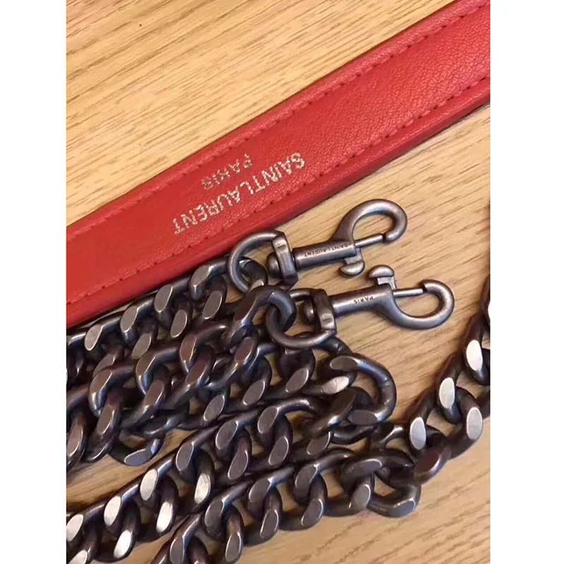 Saint Laurent YSL Classic Large College Bag Matelasse Leather in Red