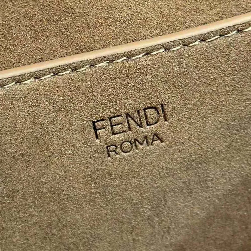 Fendi C'mon Mini Brown Leather Bag for Women Fendi C'mon Mini Brown Leather Bag for Women