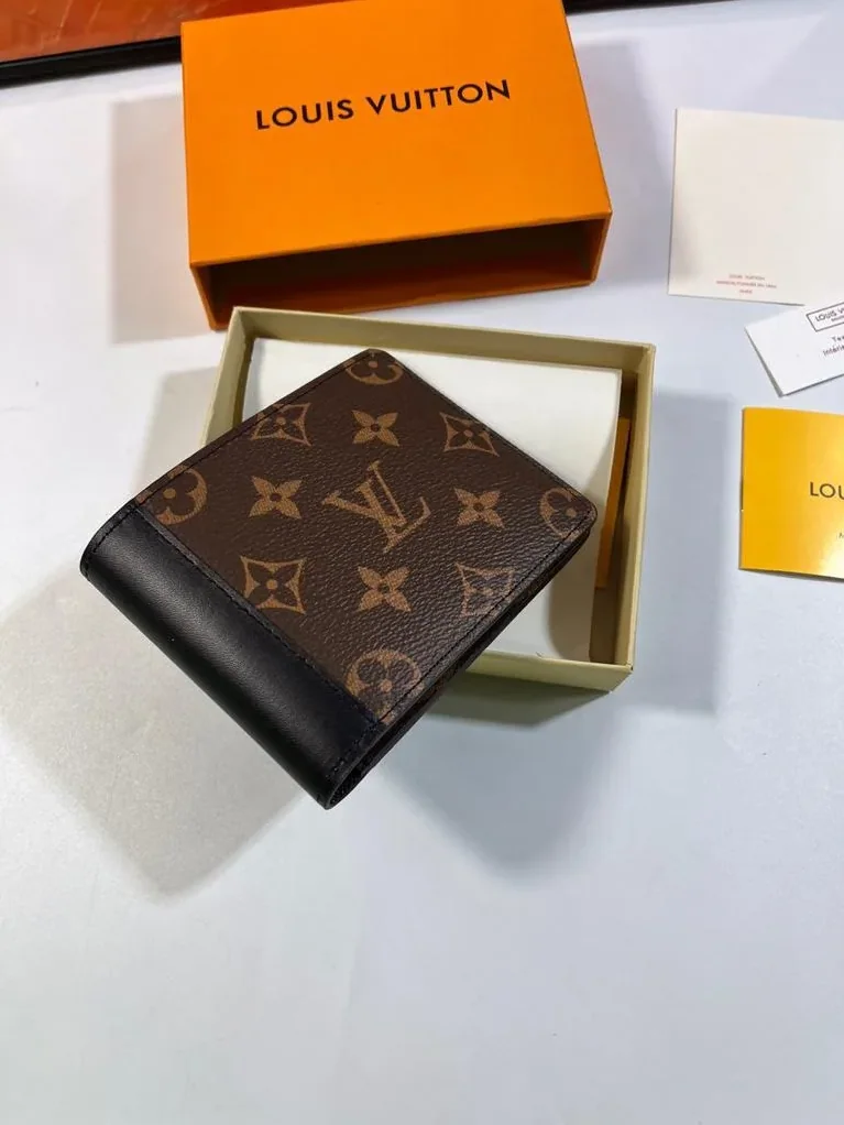 Louis Vuitton Multiple Wallet Monogram Macassar Black