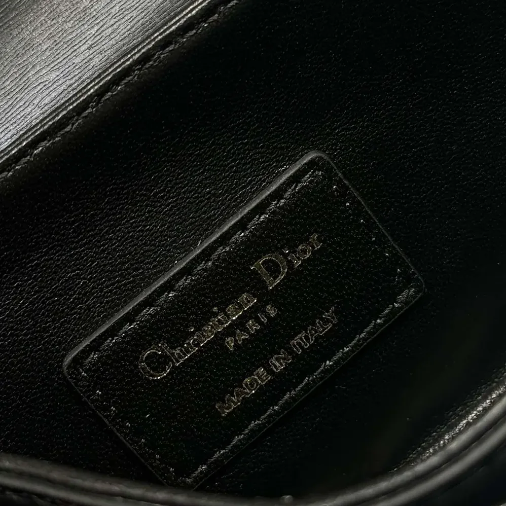 Dior Small 30 Montaigne Avenue Top Handle Bag Black Ribbed Calfskin for Women Dior Small 30 Montaigne Avenue Top Handle Bag Black Ribbed Calfskin for Women
