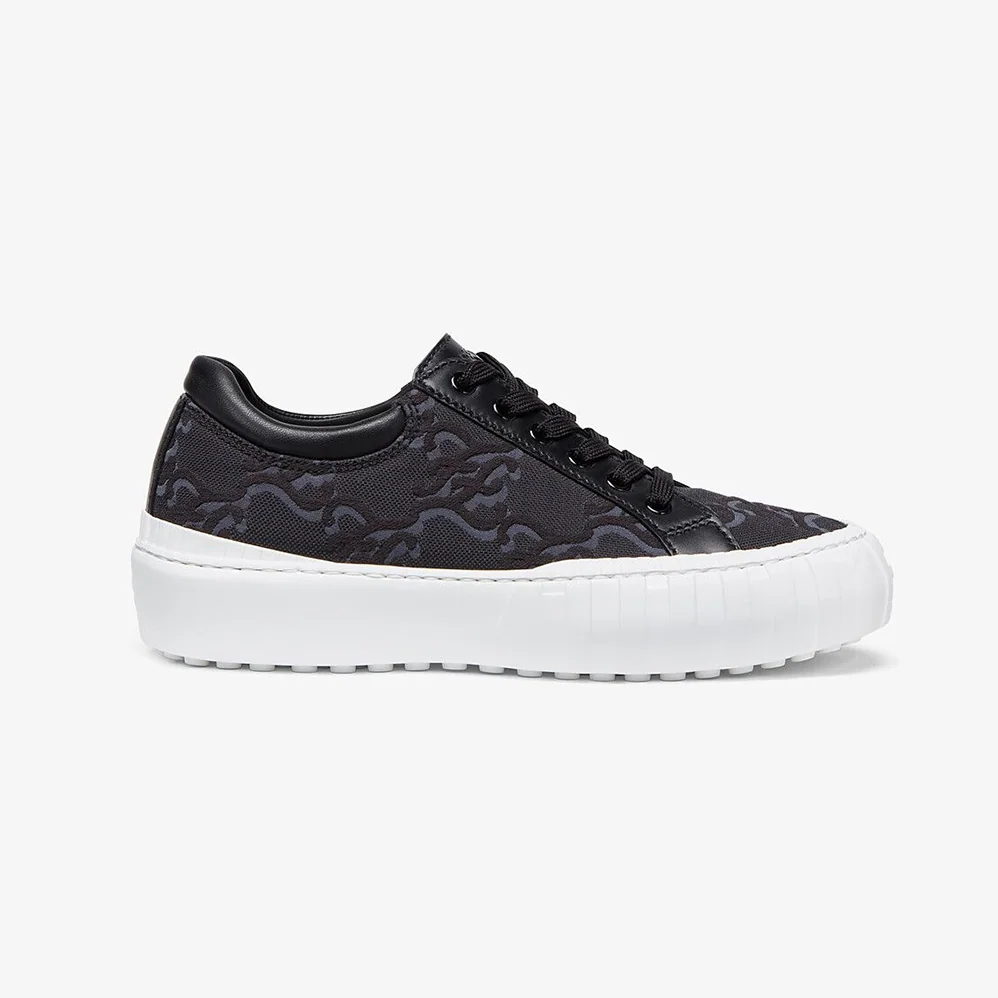 Fendi Force Black Fabric Low for Women in Top Sneakers Fendi Force Black Fabric Low for Women in Top Sneakers