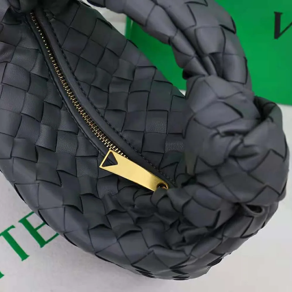 Bottega Veneta Mini Jodie in Lambskin Leather for Women in Gray Bottega Veneta Mini Jodie in Lambskin Leather for Women in Gray