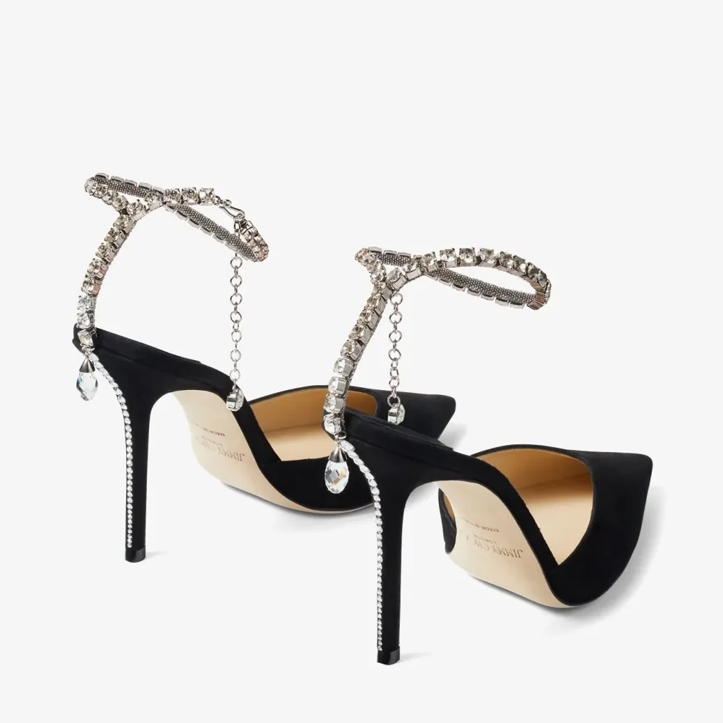 Jimmy Choo Saeda 100 Pumps Black SAEDA100EWA
