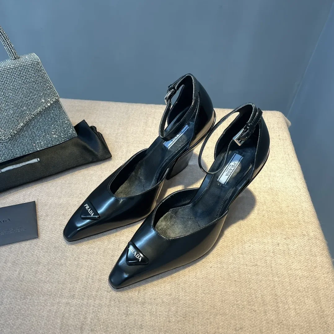 Prada Brushed Pumps Black / 1I982M_055_F0002_F_A095