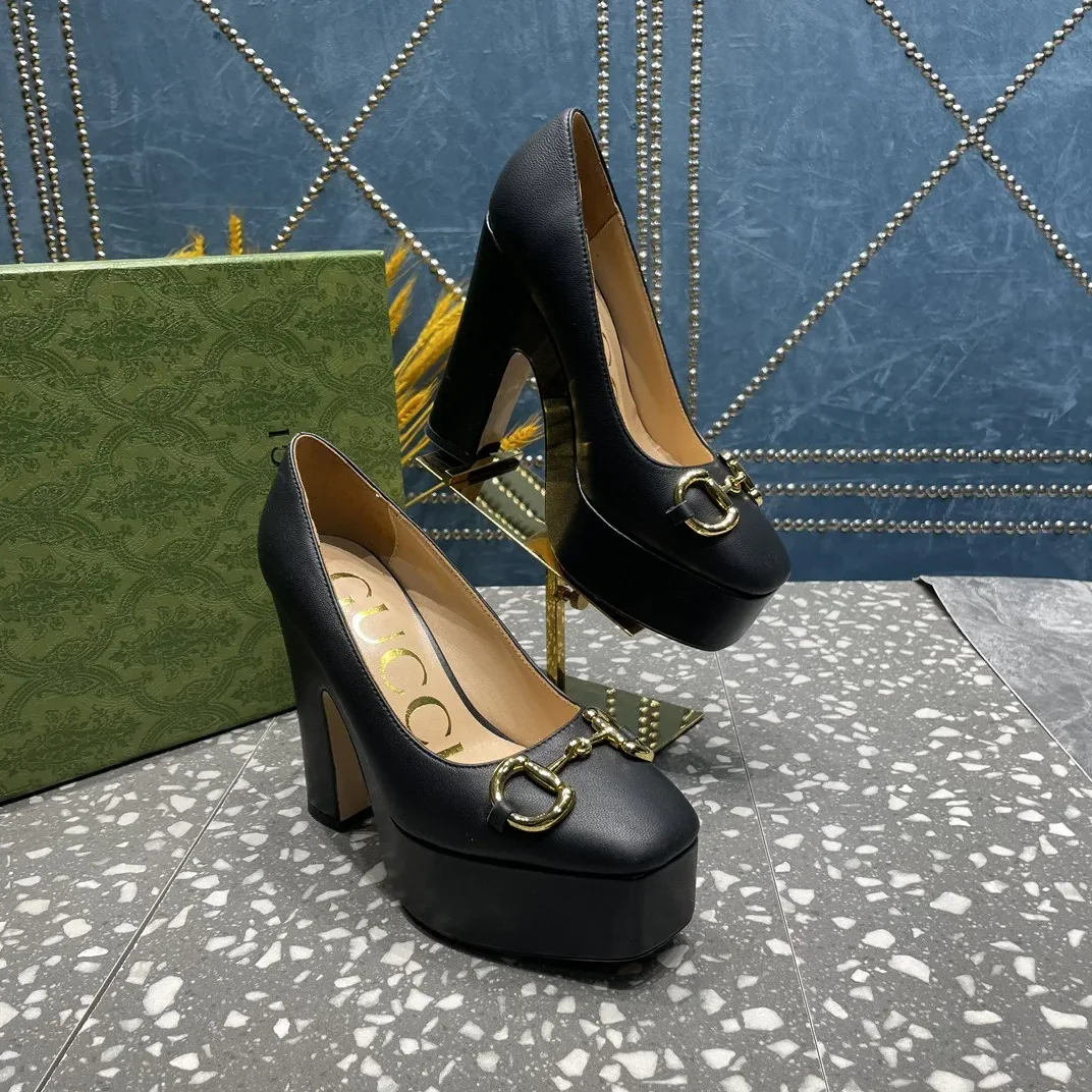 Gucci High Heel Pump With Horsebit Black Gucci High Heel Pump With Horsebit Black