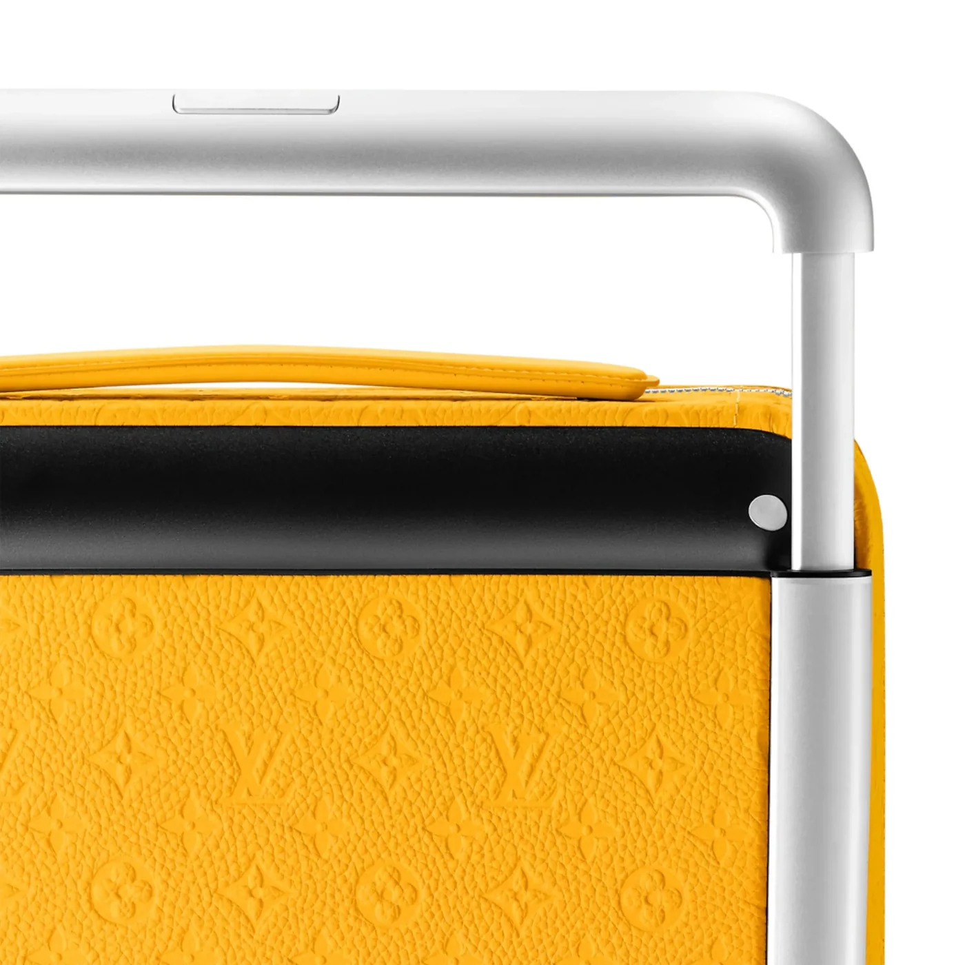 Louis Vuitton Horizon 55 Suitcase in Yellow Silver Hardware