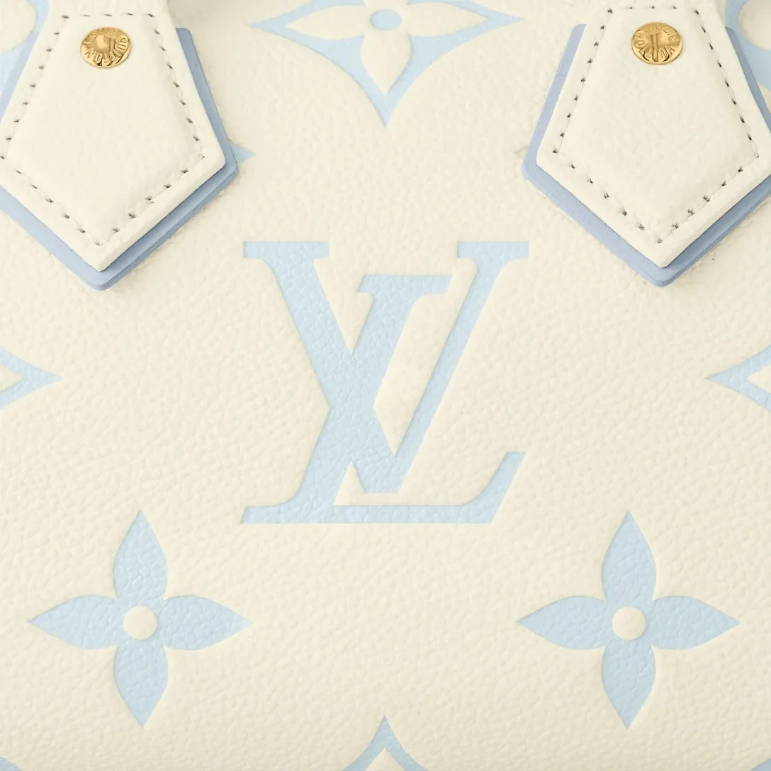 Louis Vuitton Speedy Bandouliere 20 Top Handle Bag in White Hardware