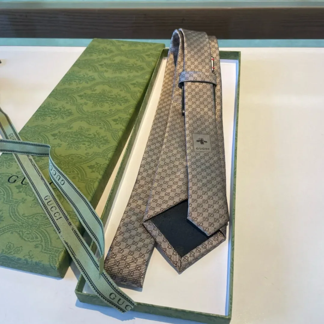 Gucci Monogram Interlocking G Jacquard Tie Light Grey Gucci Monogram Interlocking G Jacquard Tie Light Grey