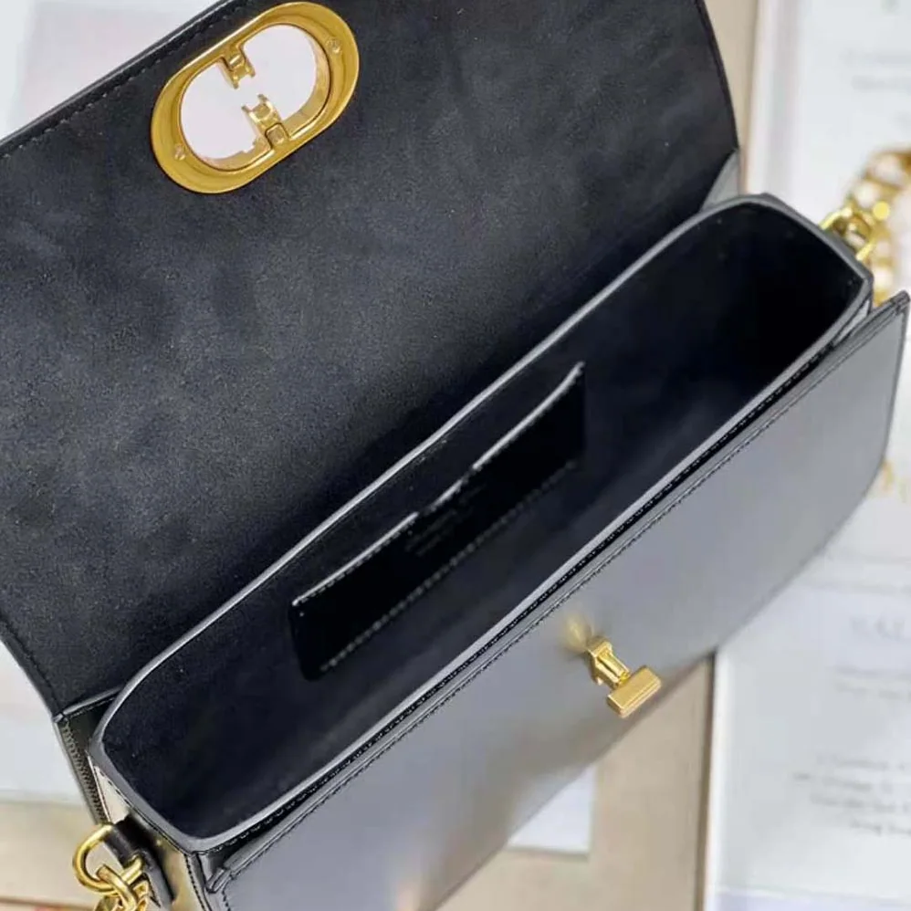 Dior 30 Montaigne Avenue Bag Black Box Calfskin for Women Dior 30 Montaigne Avenue Bag Black Box Calfskin for Women