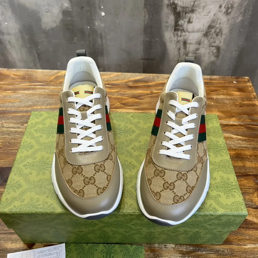 Gucci Sneaker With Web Beige Gucci Sneaker With Web Beige